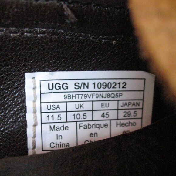 UGG Bel air Nubuck Leather Moc Toe Loafers In Chestnut Leather - Picture 11 of 13